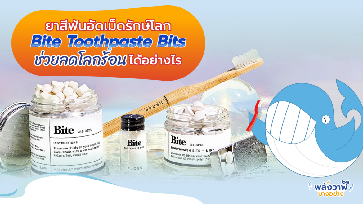 ยาสีฟันอัดเม็ดรักษ์โลก Bite Toothpaste Bits ช่วยลดโลกร้อนได้อย่างไร