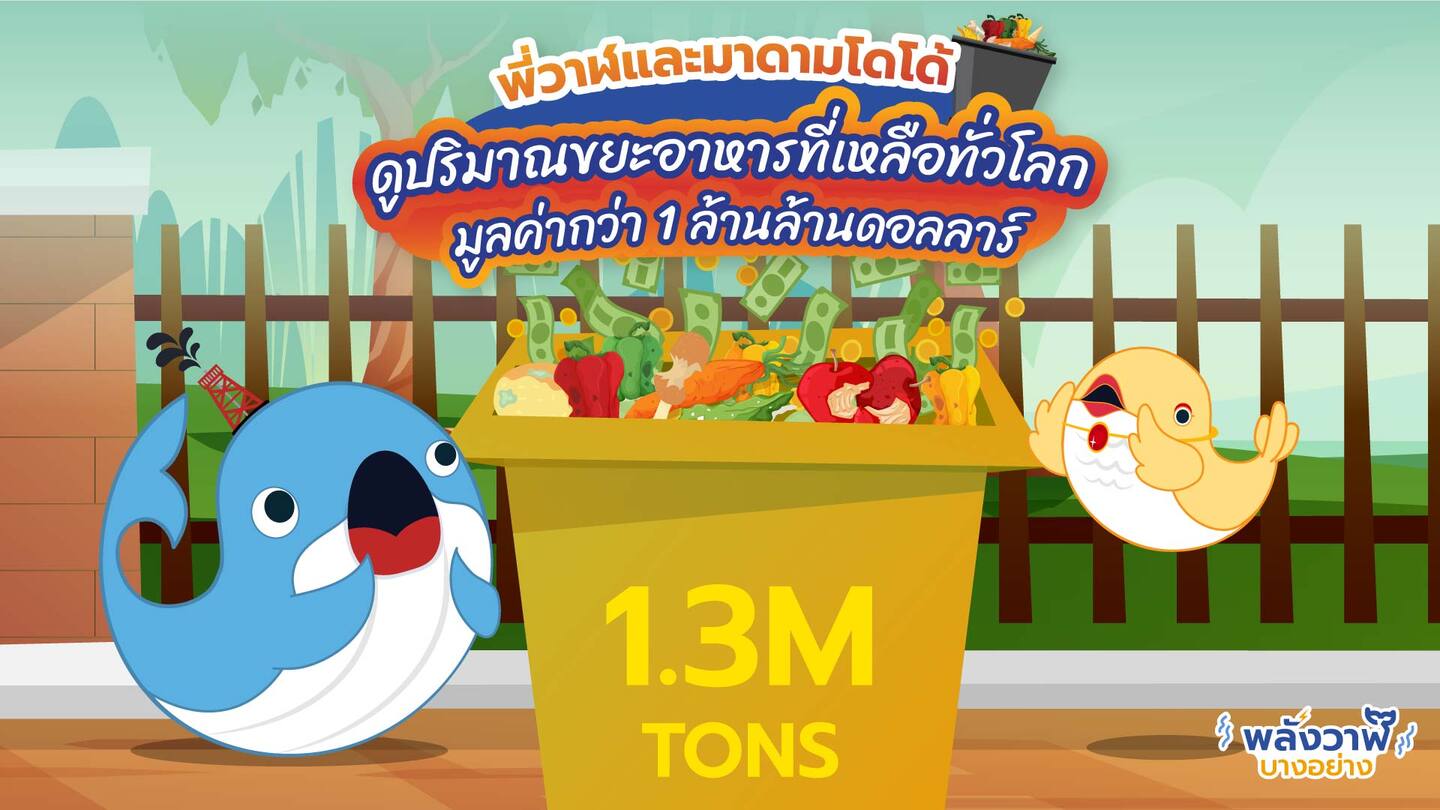 พี่วาฬและมาดามโดโด้ดูปริมาณขยะอาหารที่เหลือทั่วโลกมูลค่ากว่า 1 ล้านล้านดอลลาร์, Whale Energy Station