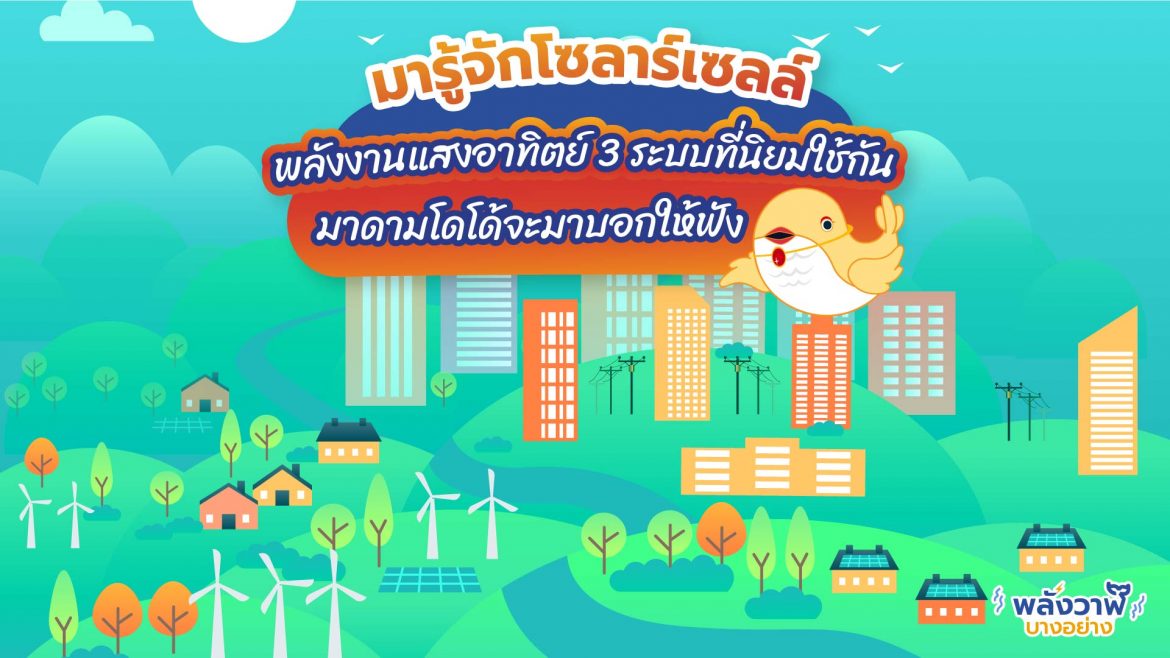 มารู้จักโซลาร์เซลล์พลังงานแสงอาทิตย์ 3 ระบบที่นิยมใช้กันอยู่ มาดามโดโด้จะมาบอกให้ฟัง