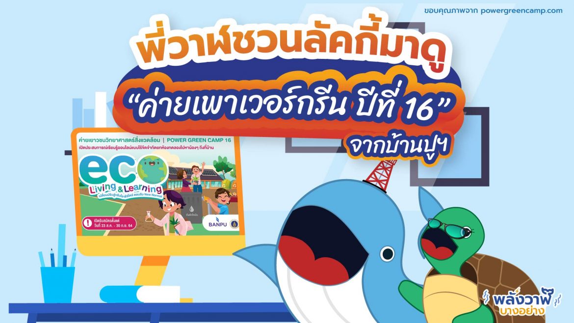 พี่วาฬชวนลัคกี้มาดู “ค่ายเพาเวอร์กรีน ปีที่ 16” จากบ้านปูฯ