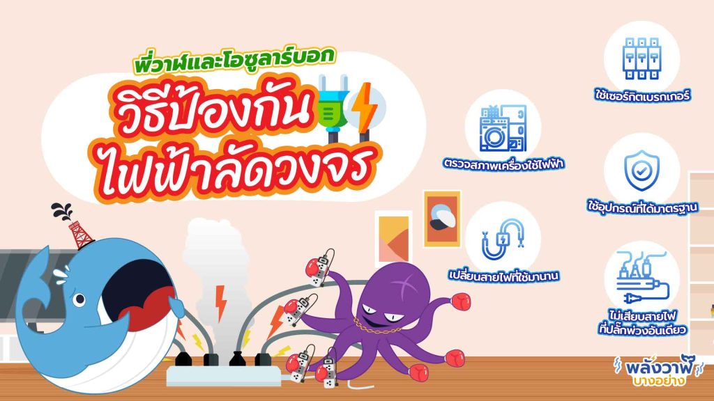 พี่วาฬและโอซูลาร์บอก วิธีป้องกันไฟฟ้าลัดวงจร, Whale Energy Station
