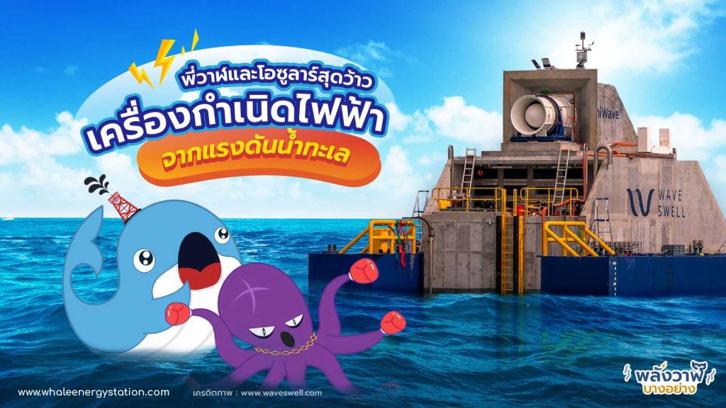 พี่วาฬและโอซูลาร์สุดว้าว เครื่องกำเนิดไฟฟ้าจากแรงดันน้ำทะเล, Whale Energy Station
