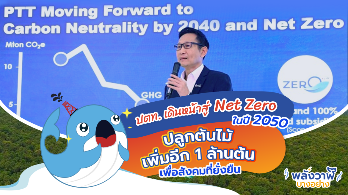 ปตท. เดินหน้าสู่ Net Zero ในปี 2050 พร้อมลุยปลูกต้นไม้เพิ่มอีก 1 ล้านต้นเพื่อสังคมที่ยั่งยืน