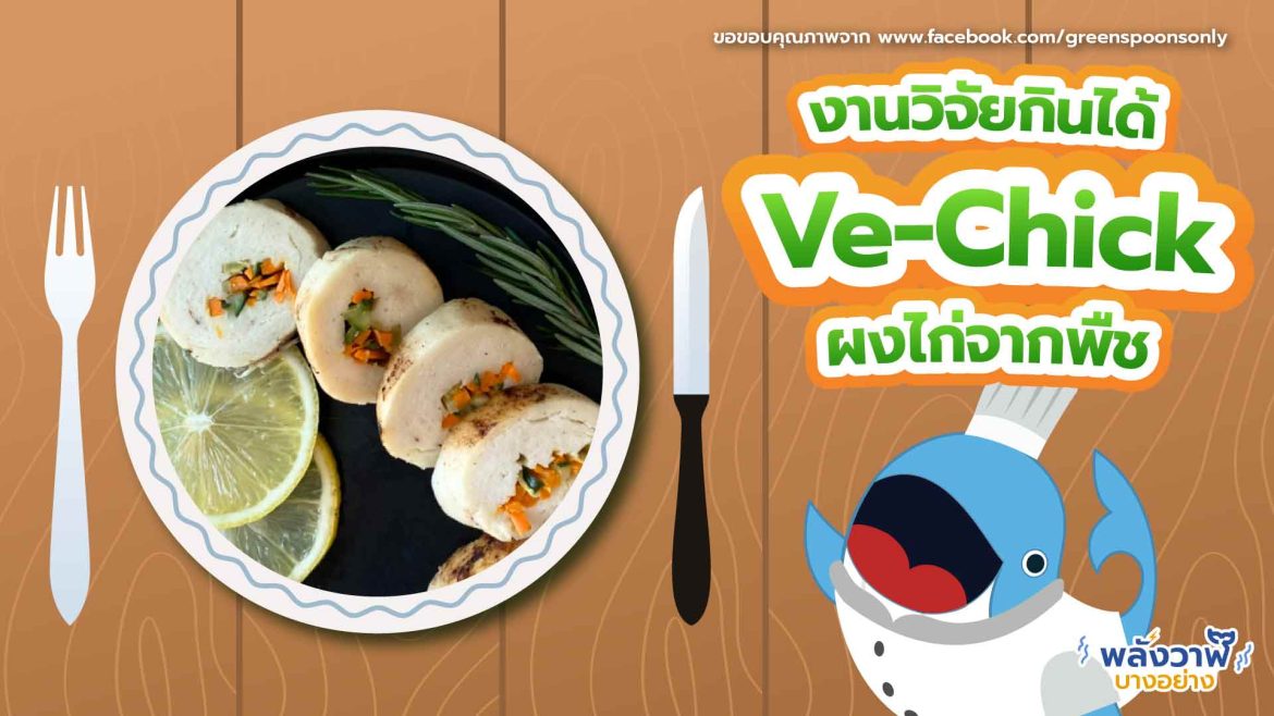 งานวิจัยกินได้ Ve-Chick ผงไก่จากพืช
