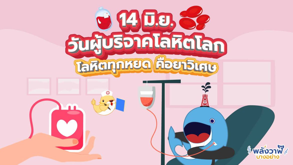 14 มิ.ย. วันผู้บริจาคโลหิตโลก โลหิตทุกหยด คือยาวิเศษ