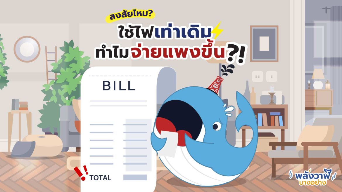 สงสัยไหม? ใช้ไฟเท่าเดิม ทำไมจ่ายแพงขึ้น?!