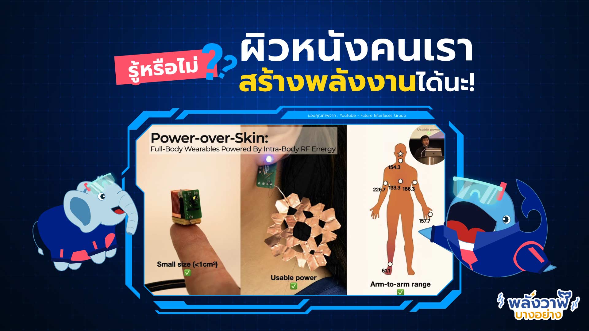 รู้หรือไม่? ผิวหนังเรา ก็สร้างพลังงานได้นะ!, Whale Energy Station
