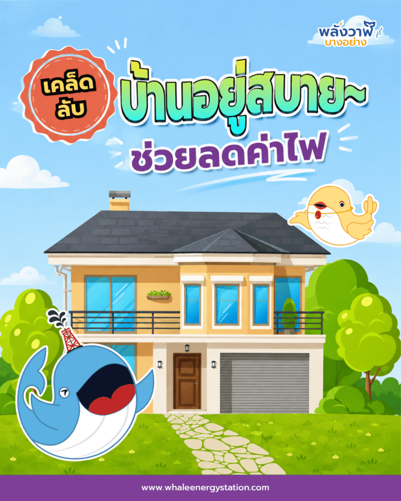 เคล็ดลับบ้านอยู่สบาย ช่วยลดค่าไฟ, Whale Energy Station