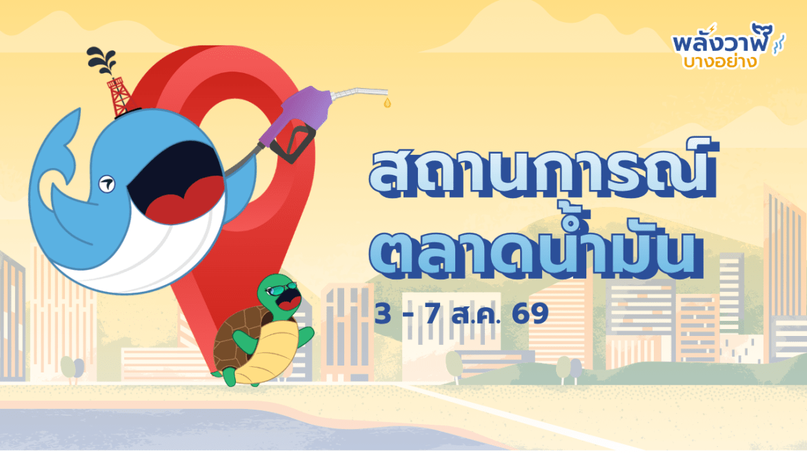 สถานการณ์ตลาดน้ำมันโลก ประจำวันที่ 3 – 7 ส.ค. 69 และแนวโน้ม 10 – 14 ส.ค. 69