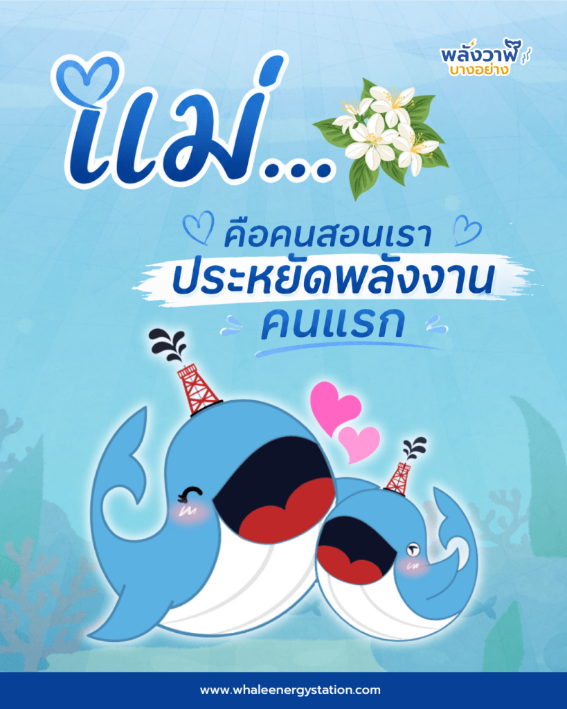 แม่…คือคนแรกที่สอนเราประหยัดพลังงาน, Whale Energy Station