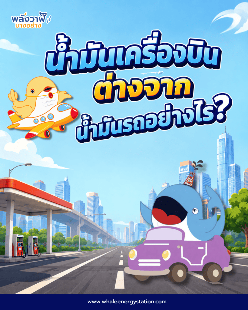 น้ำมันเครื่องบิน ต่างจากน้ำมันรถอย่างไร?, Whale Energy Station
