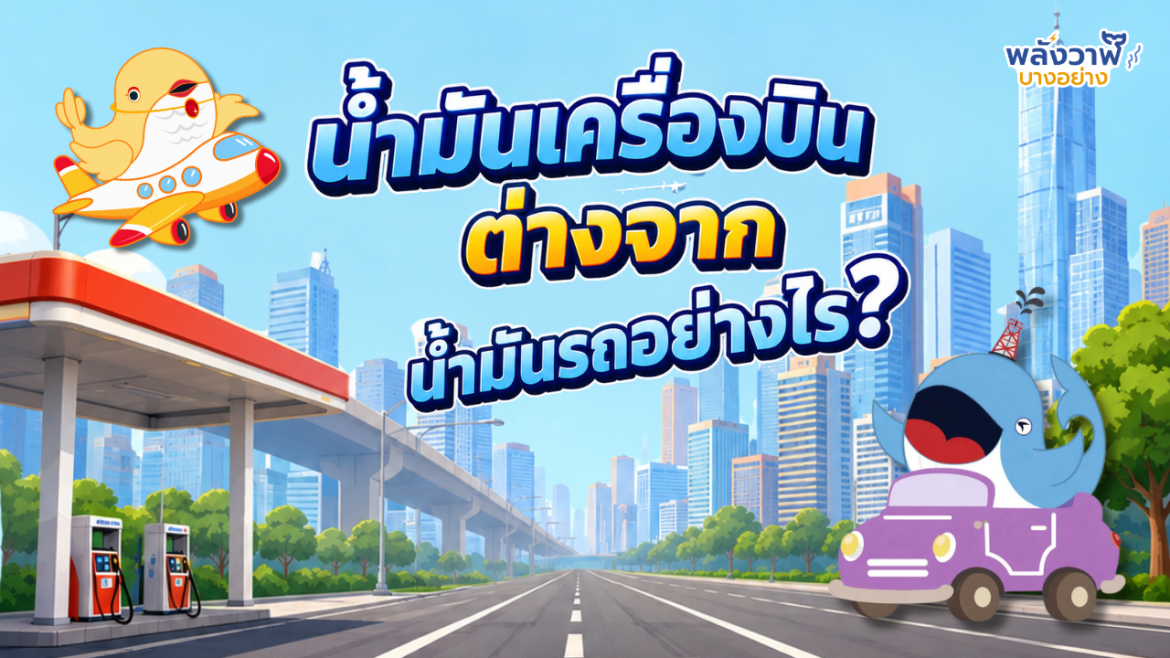 น้ำมันเครื่องบิน ต่างจากน้ำมันรถอย่างไร?