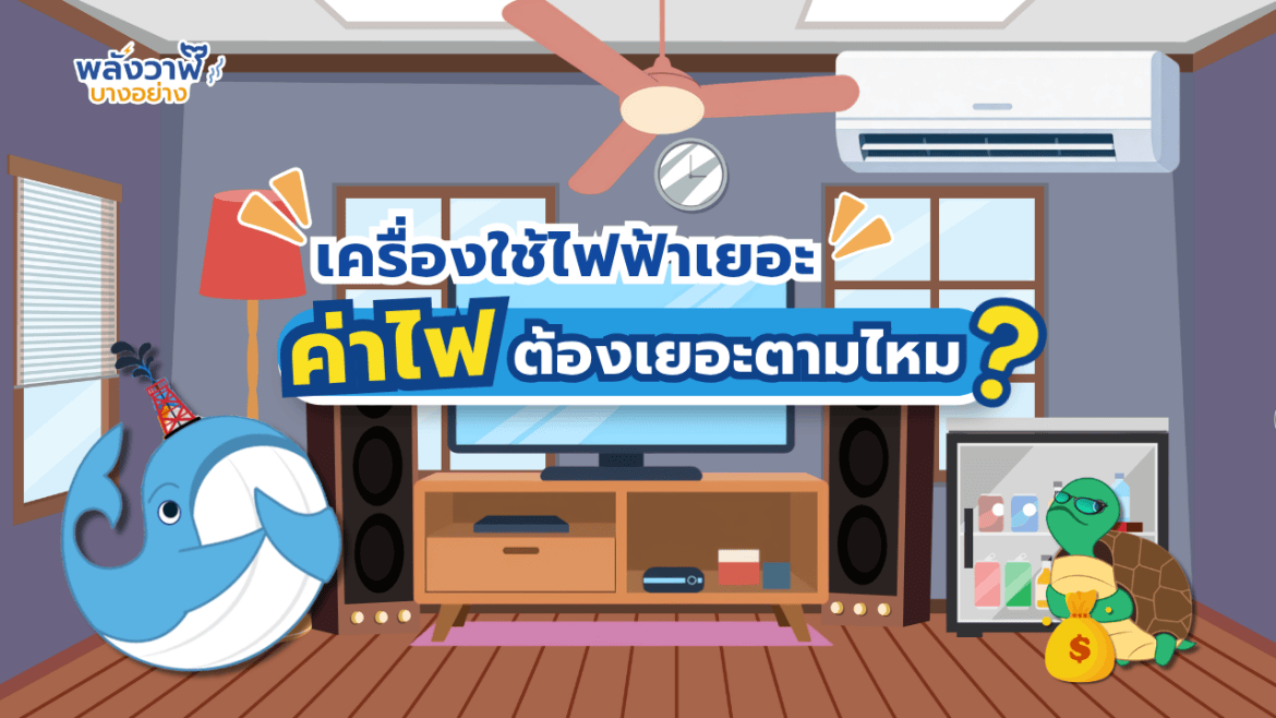 เครื่องใช้ไฟฟ้าเยอะ…ค่าไฟต้องเยอะตามไหม?