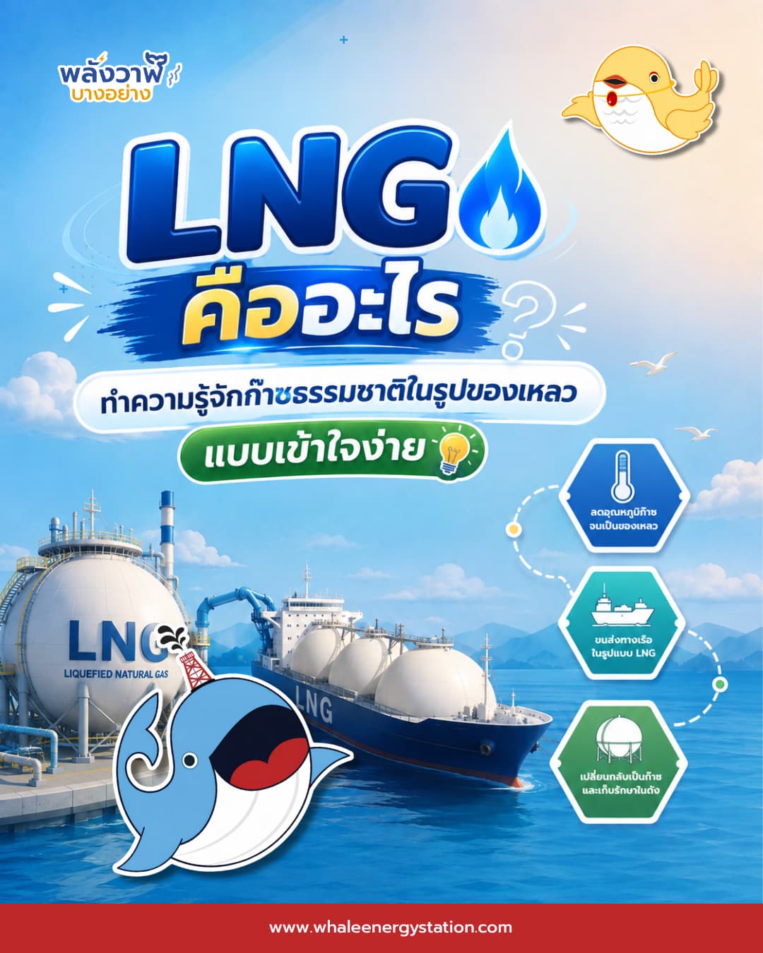 LNG คืออะไร? ทำความรู้จักก๊าซธรรมชาติเหลวแบบเข้าใจง่าย, Whale Energy Station
